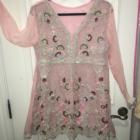 NWOT Pakistani heavy formal party salwar kameez - Picture 4 of 8